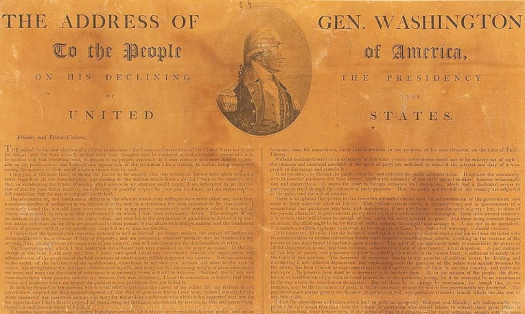 George Washington : Discours d’adieu (1796)